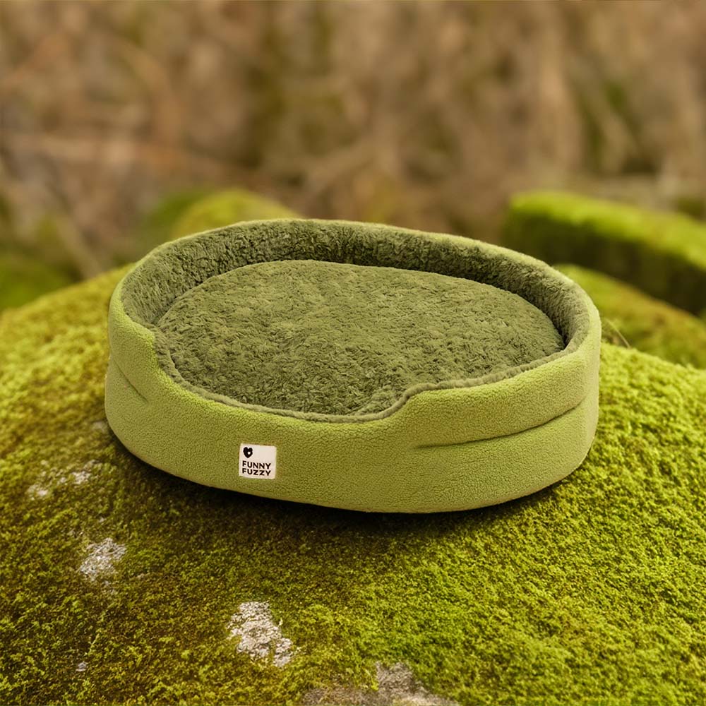 Fluffy Fleece Moss 2 in 1 Multifunction Comfort Dog Bed - Image 5