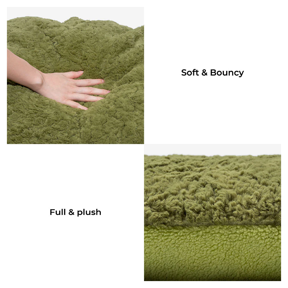 Fluffy Fleece Moss 2 in 1 Multifunction Comfort Dog Bed - Image 6