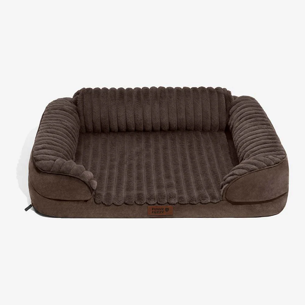 Fluffy Plush Orthopedic Washable Bolster Dog Bed - ComfyPaws - Image 13