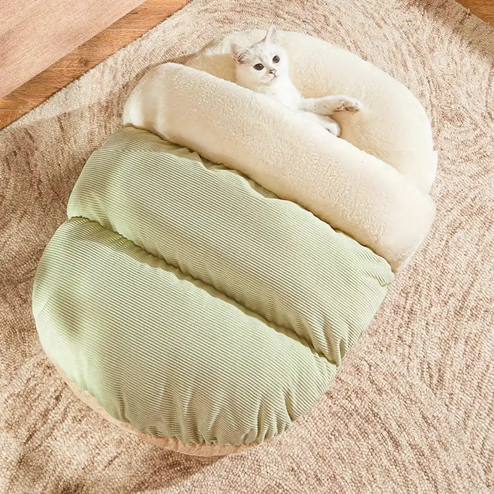 Fun Slipper-style Warm Removable And Washable Enclosed Pet Bed - Image 10