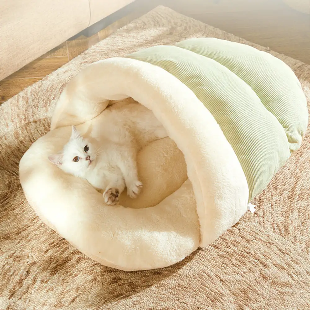 Fun Slipper-style Warm Removable And Washable Enclosed Pet Bed - Image 4