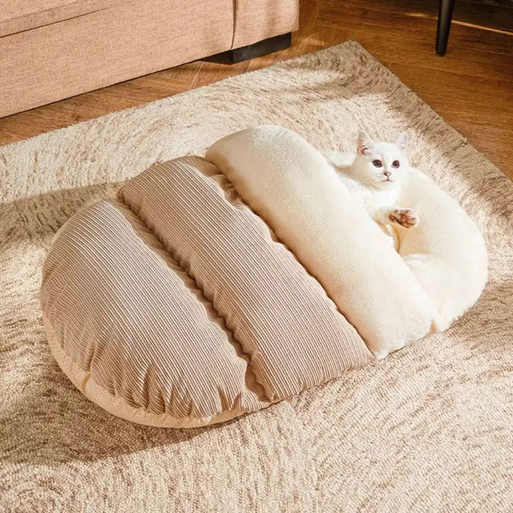 Fun Slipper-style Warm Removable And Washable Enclosed Pet Bed - Image 9