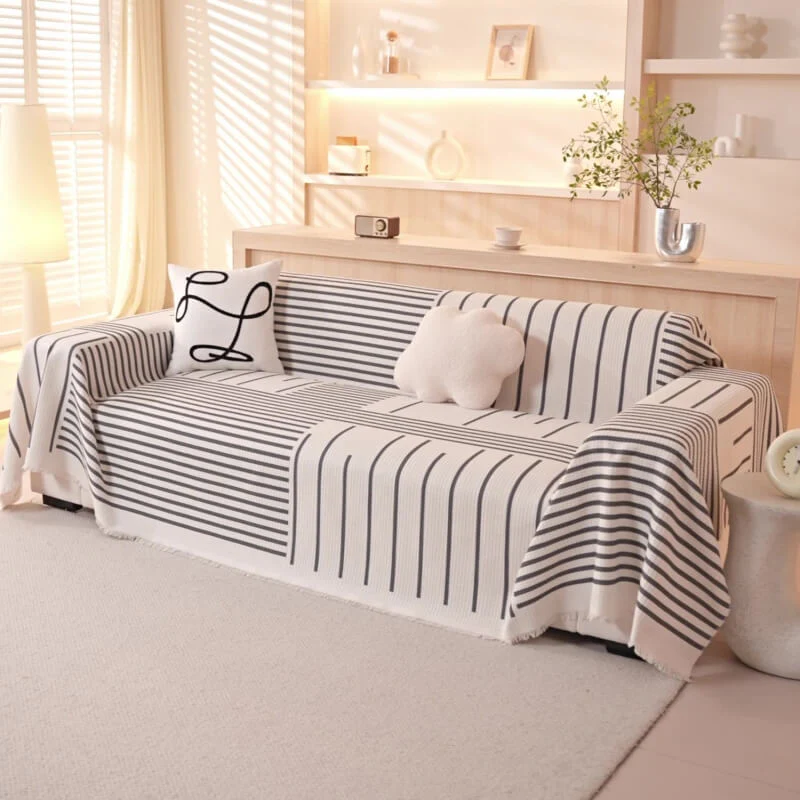 Geometric Pattern Multi-Color Sofa Cover - Modern Design for a Stylish Home - Image 7