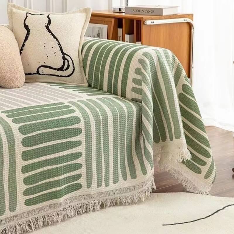 Geometric Pattern Multi-Color Sofa Cover - Modern Design for a Stylish Home - Image 8