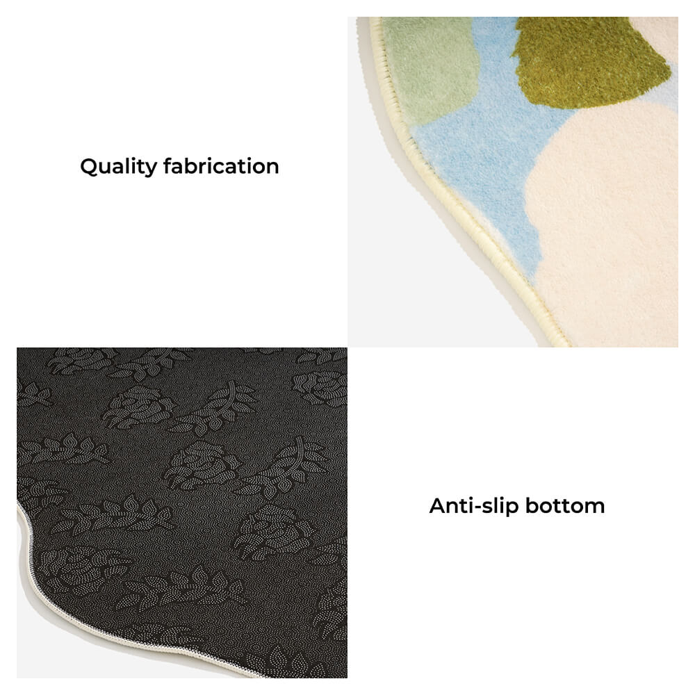 Greenery Forest Heterotype Plush Carpet Pet Mat Pet Rug - Image 4