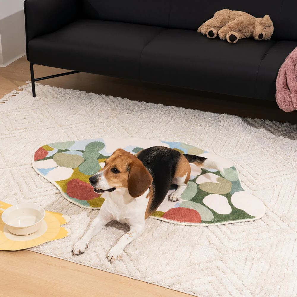 Greenery Forest Heterotype Plush Carpet Pet Mat Pet Rug - Image 5