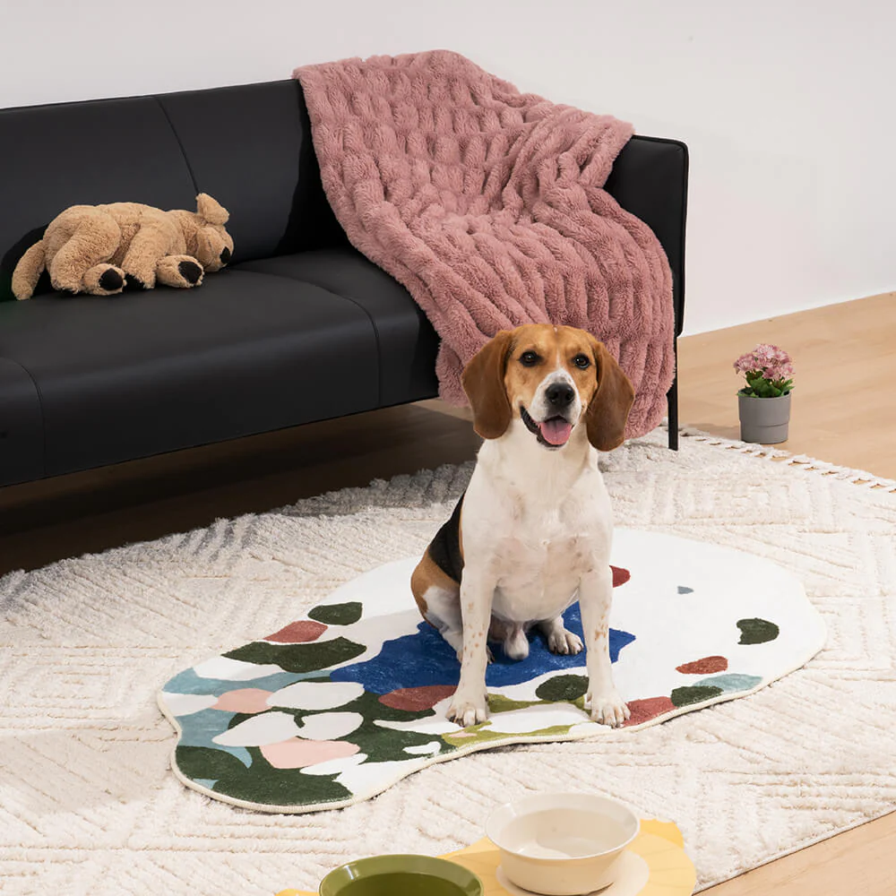Greenery Forest Heterotype Plush Carpet Pet Mat Pet Rug - Image 6