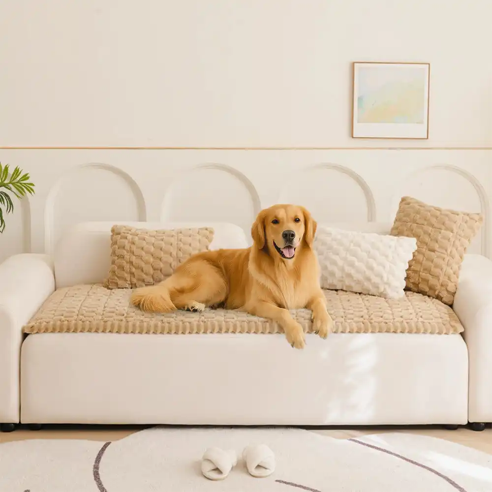 Honeycomb Plush Thickened Soft Sofa Decoration Pet Mat Couch Cover - Image 6