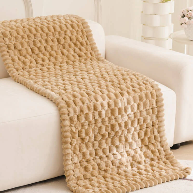 Honeycomb Plush Thickened Soft Sofa Decoration Pet Mat Couch Cover - Image 9