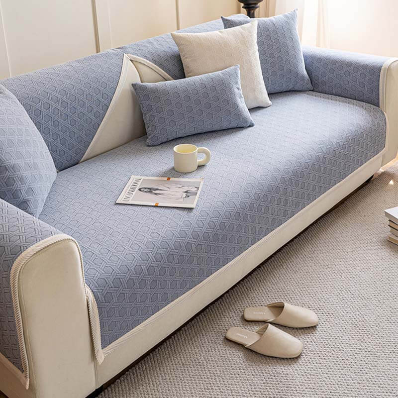 Jacquard Chenille Fabric Water-resistant & Oil-proof Couch Cover - Image 10