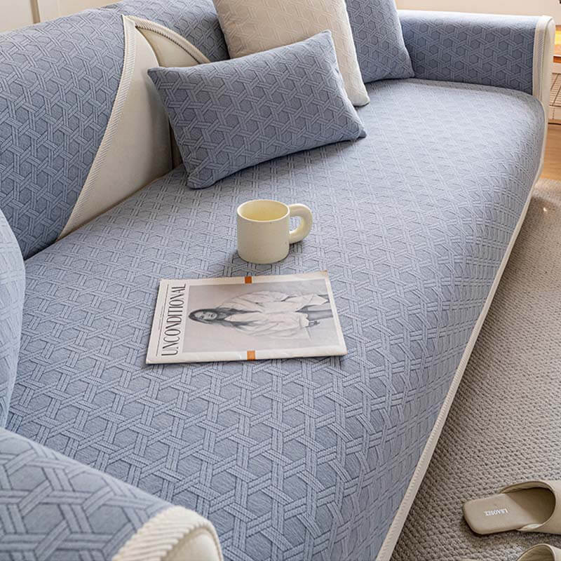 Jacquard Chenille Fabric Water-resistant & Oil-proof Couch Cover - Image 12