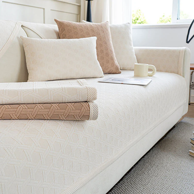 Jacquard Chenille Fabric Water-resistant & Oil-proof Couch Cover - Image 15