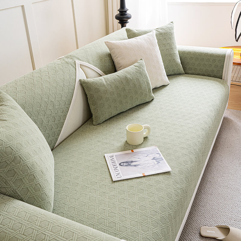 Jacquard Chenille Fabric Water-resistant & Oil-proof Couch Cover - Image 17