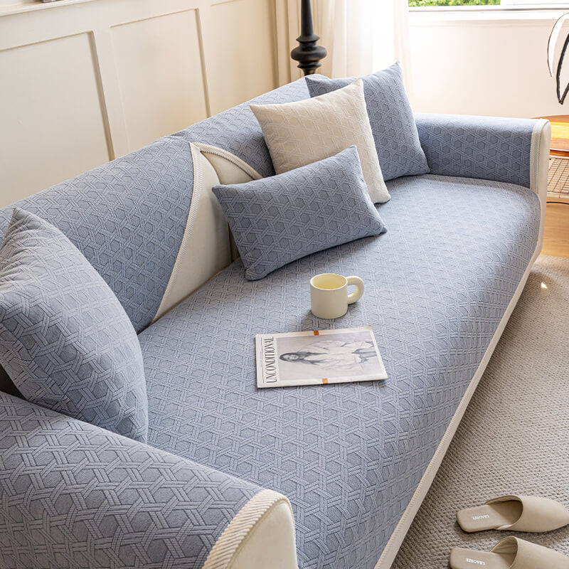 Jacquard Chenille Fabric Water-resistant & Oil-proof Couch Cover - Image 18