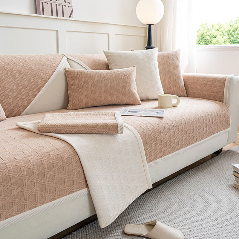 Jacquard Chenille Fabric Water-resistant & Oil-proof Couch Cover - Image 3