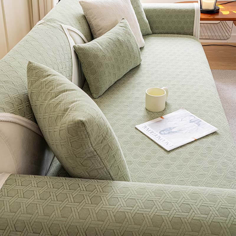 Jacquard Chenille Fabric Water-resistant & Oil-proof Couch Cover - Image 5