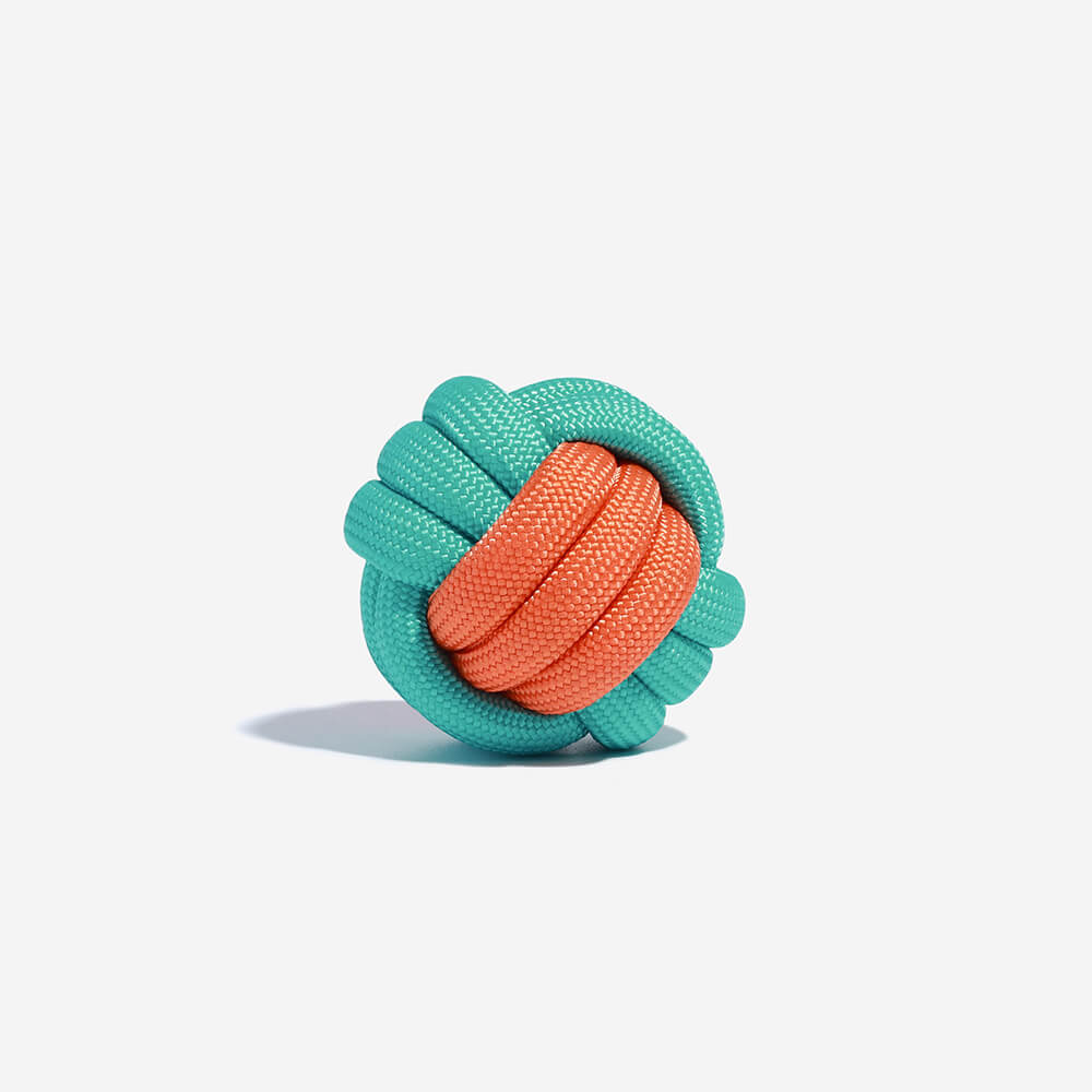 Knots Ball Throwing Dog Toy - Color Clash - Image 6