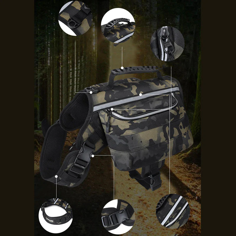 Large Dogs Tactical Dog Harness Self-Pack - Image 3