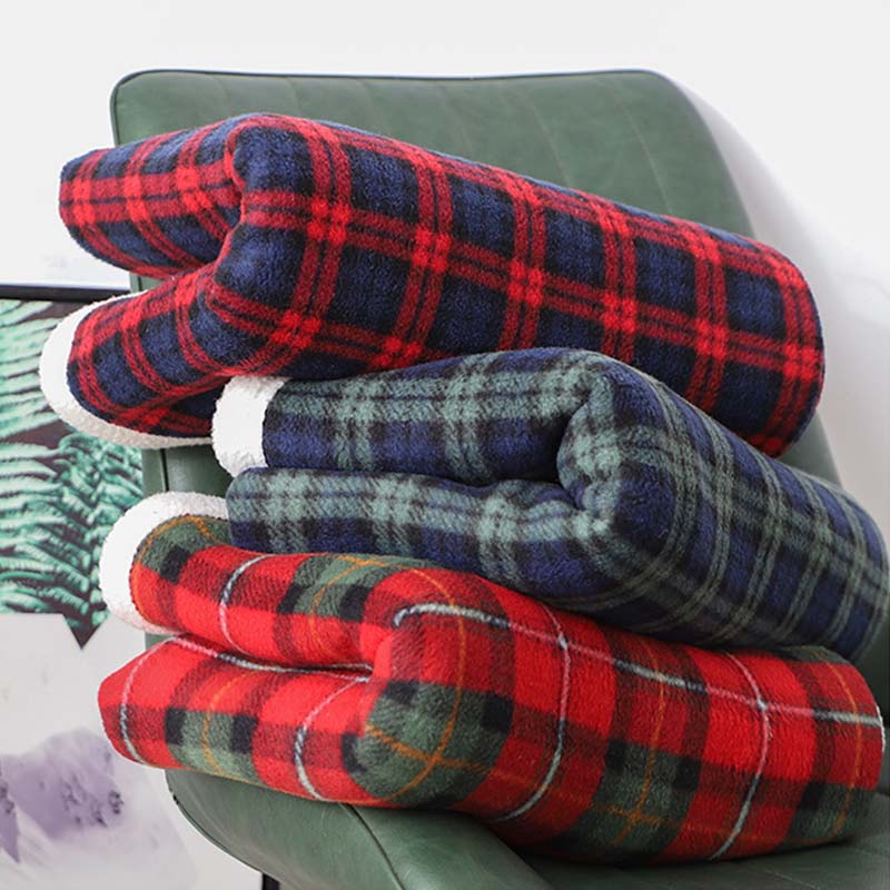Large Plaid Dog Blanket - Image 6