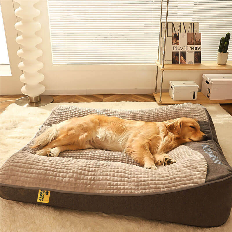 Bed Cover - Large Thick Scratch-resistant Spine Protection Dog Cushion Bed - Image 4