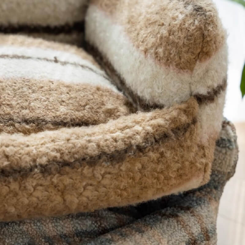 Lazy Holiday Plush Cozy Dog & Cat Sofa Bed - Image 10