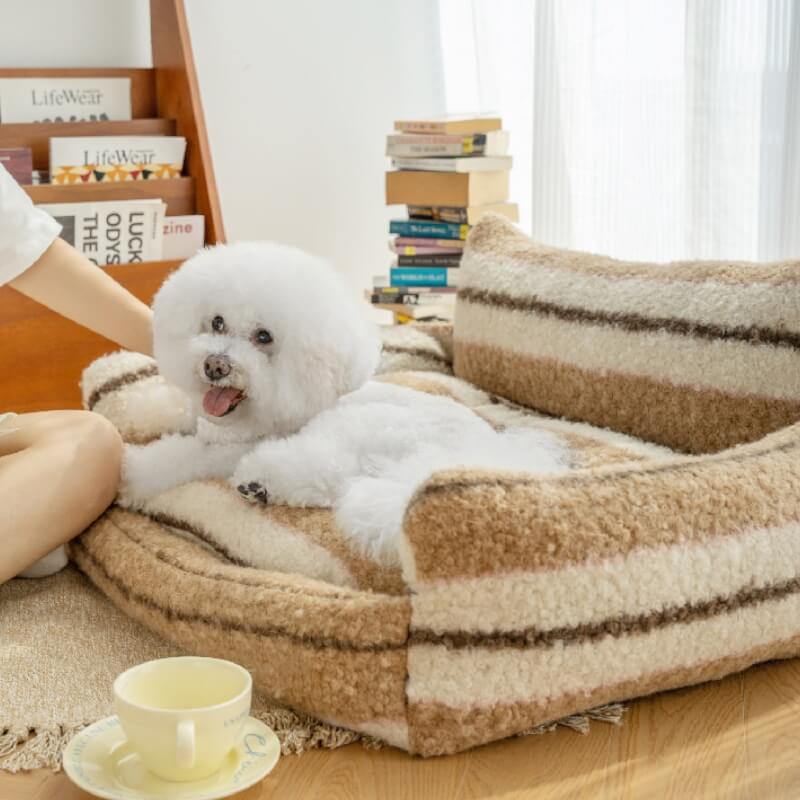 Lazy Holiday Plush Cozy Dog & Cat Sofa Bed - Image 15