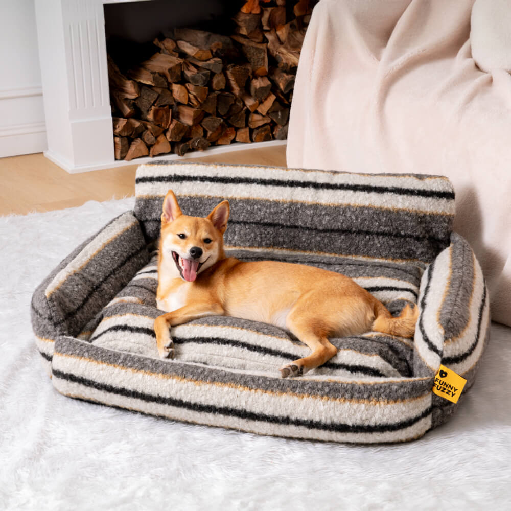 Lazy Holiday Plush Cozy Dog & Cat Sofa Bed - Image 5