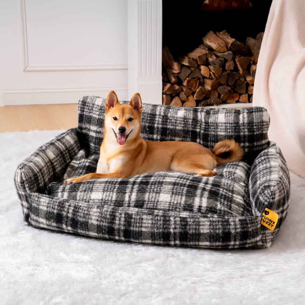 Lazy Holiday Plush Cozy Dog & Cat Sofa Bed - Image 6