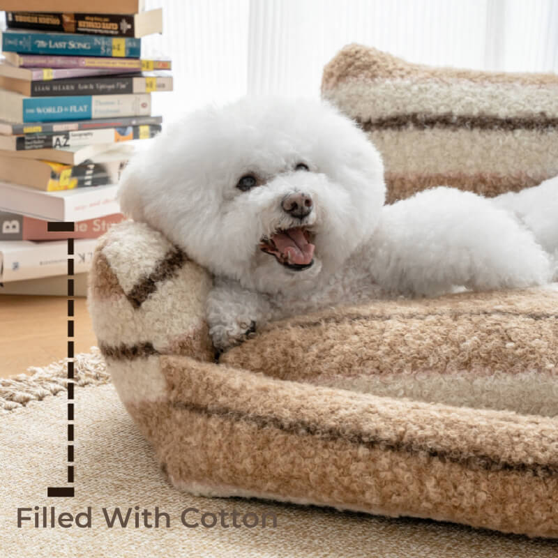 Lazy Holiday Plush Cozy Dog & Cat Sofa Bed - Image 9