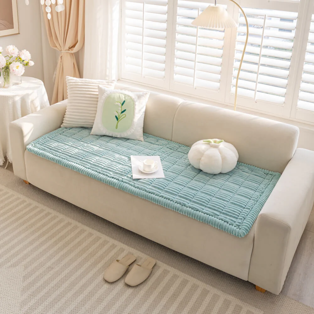 Lazy Soft Flannel Breathable Pet Mat Non-slip Couch Cover - Image 19