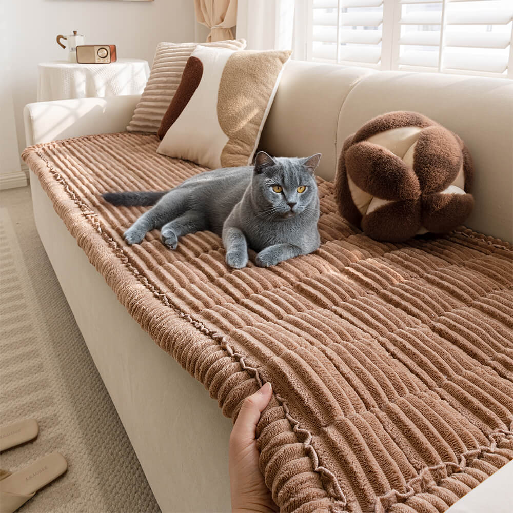 Lazy Soft Flannel Breathable Pet Mat Non-slip Couch Cover - Image 3