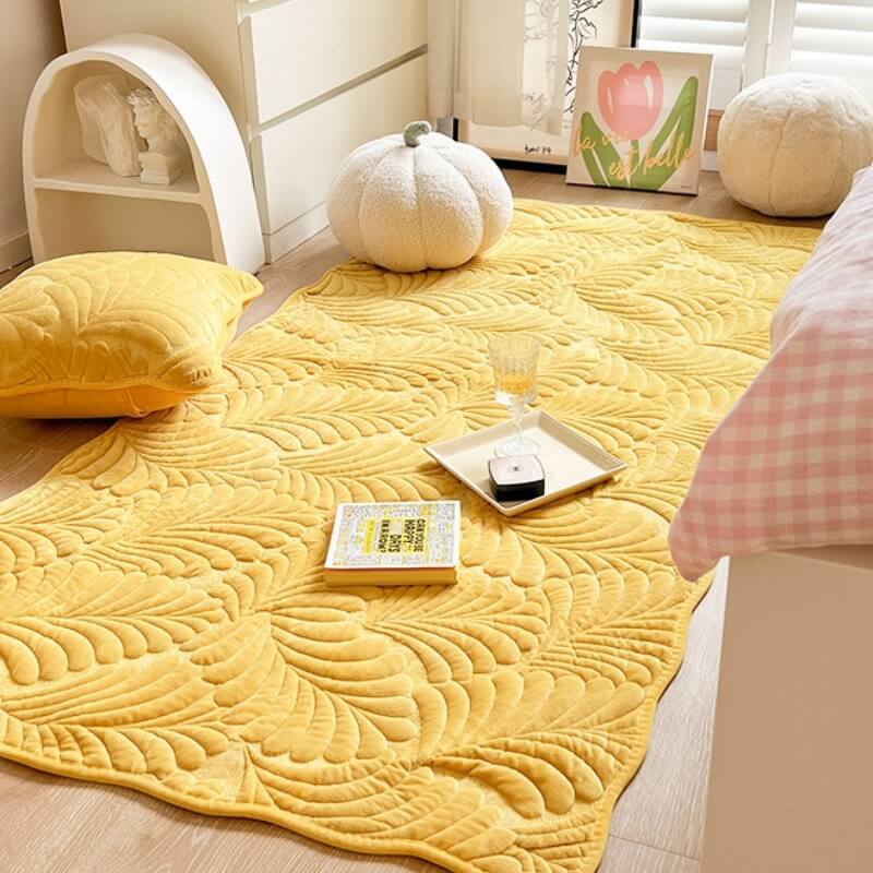 Leaf Cotton Mat Anti-scratch Protective Couch Cover - Image 14