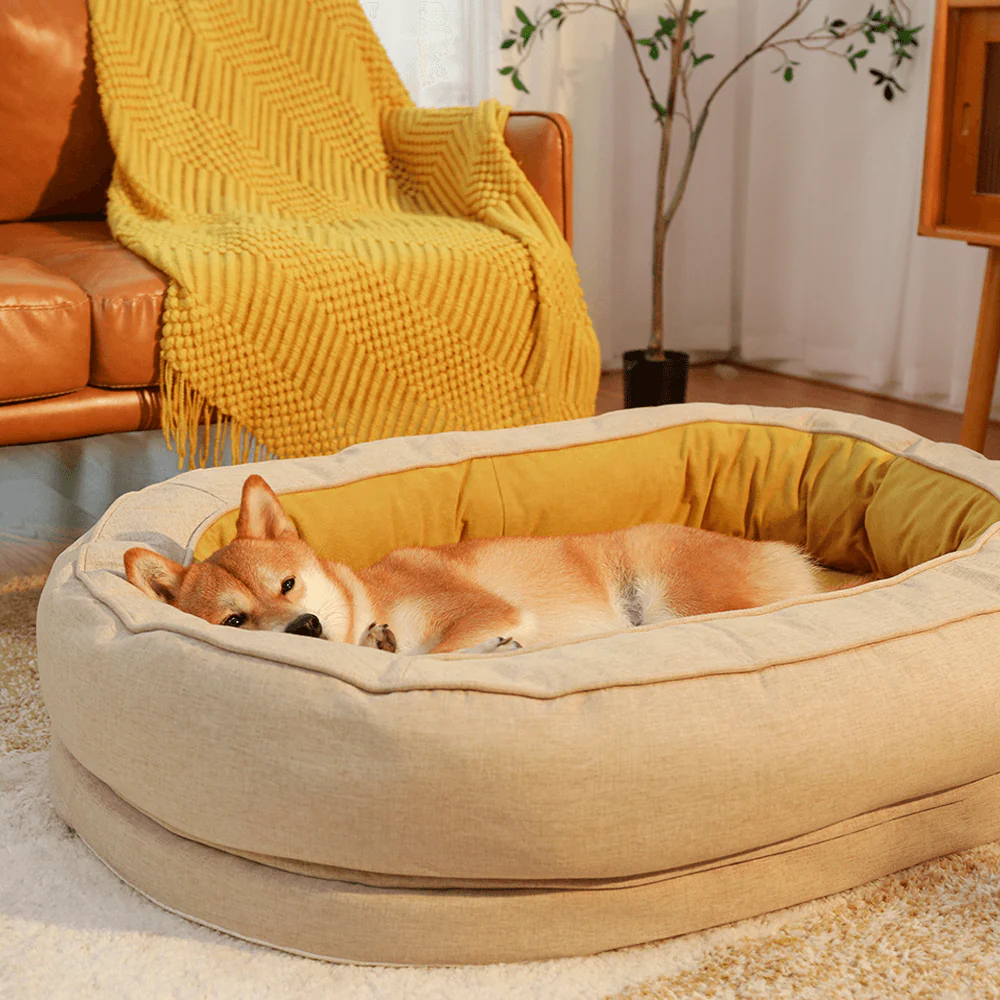 Leaf Shape Dog Blanket With Donut Dog Bed Luxury Dog Gifts - Image 17
