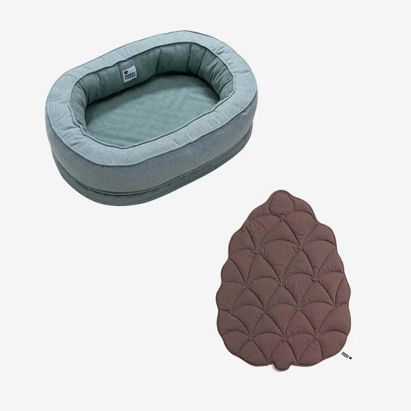Leaf Shape Dog Blanket With Donut Dog Bed Luxury Dog Gifts - Image 26