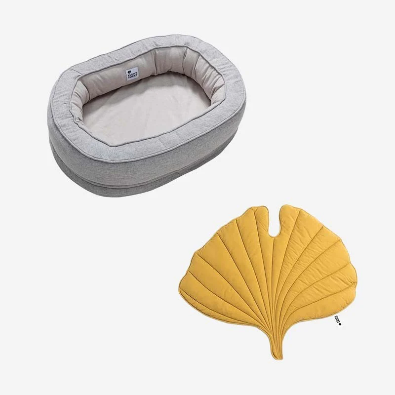 Leaf Shape Dog Blanket With Donut Dog Bed Luxury Dog Gifts - Image 27