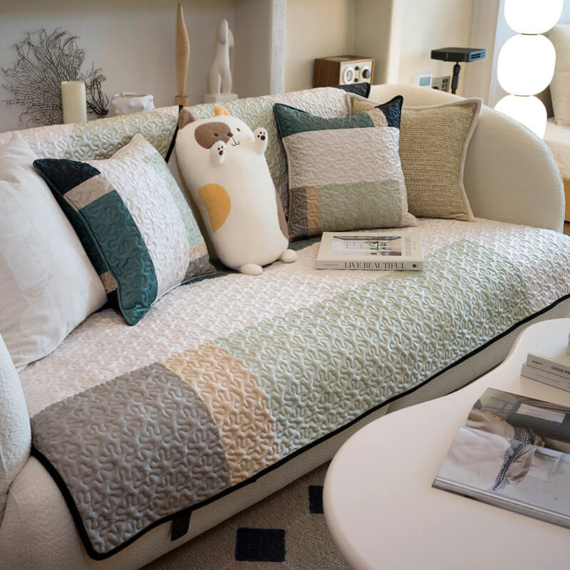 Light Luxury Cotton Sofa Cover Anti-Scratch Furniture Protective Couch Cover - Image 3