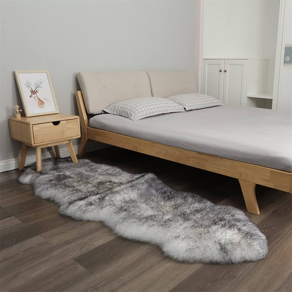 Long Plush Soft Irregular Cashmere Rug – Cozy Comfort for Your Home - Image 8