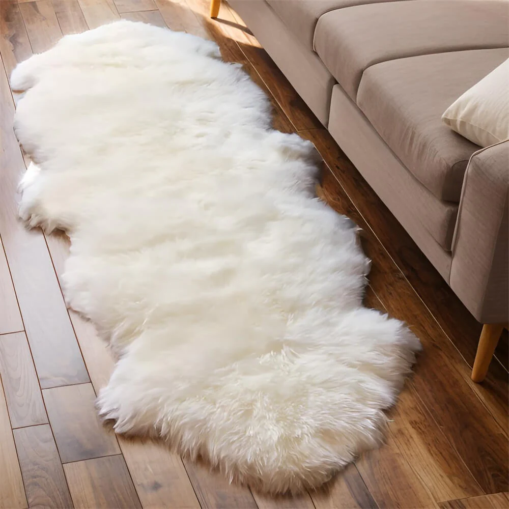 Long Plush Soft Irregular Cashmere Rug – Cozy Comfort for Your Home - Image 9