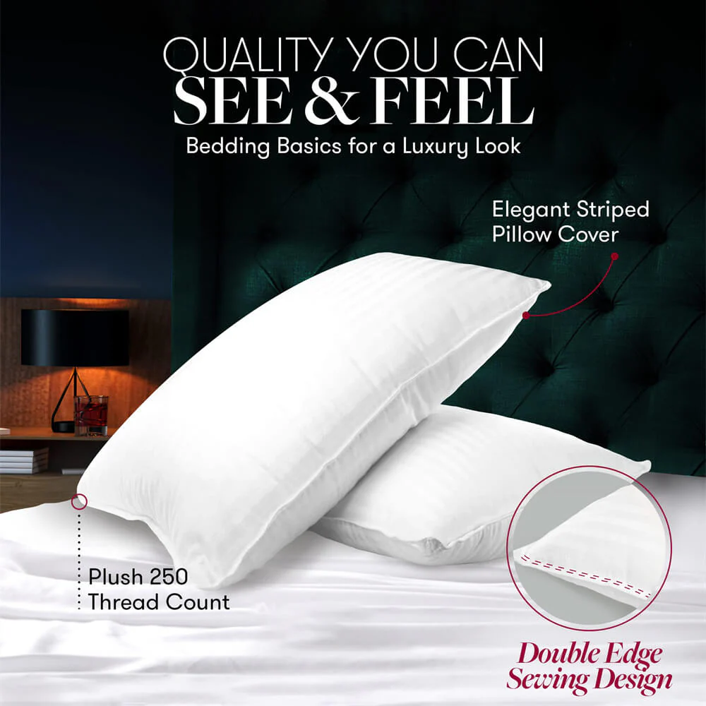 Luxury Hotel Bed Pillows Neck Support Fluffy Pillows Set - Image 6