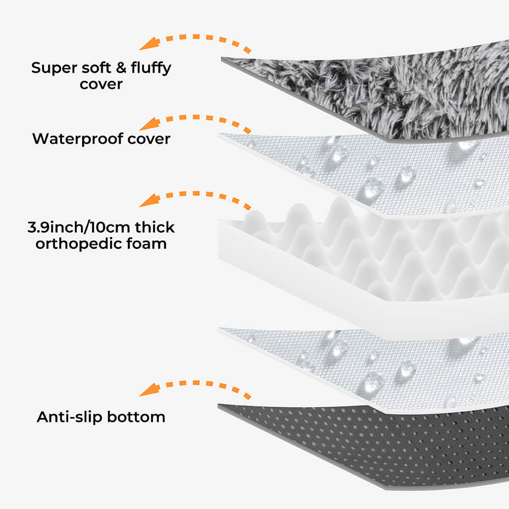 Luxury Super Large Sleep Deeper Oval Bed Human Dog Bed - Image 12