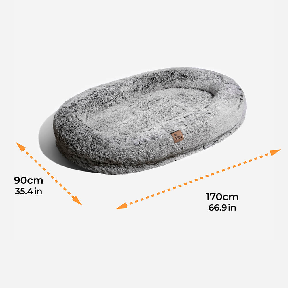 Luxury Super Large Sleep Deeper Oval Bed Human Dog Bed - Image 13