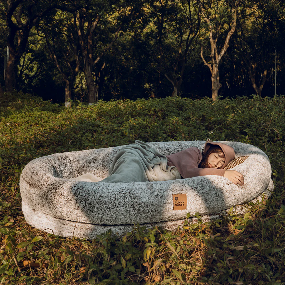 Luxury Super Large Sleep Deeper Oval Bed Human Dog Bed - Image 20