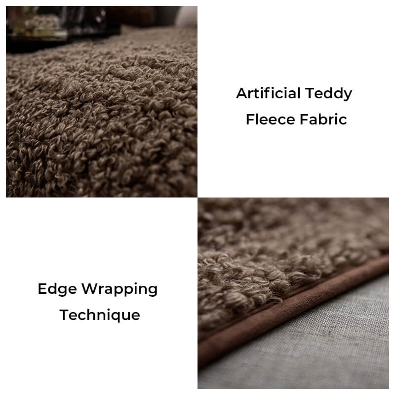 Luxury Warm Fleece Furniture Protective Mat Non-Slip Couch Cover - Image 6