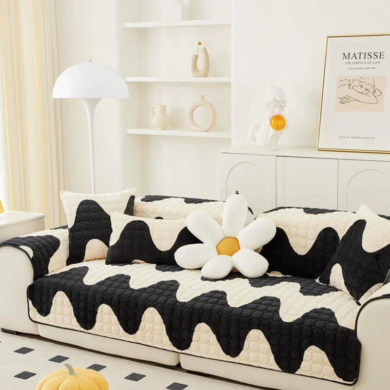 Milk Velvet Sofa Cover Furniture Non-slip Protection Couch Cover - Image 4