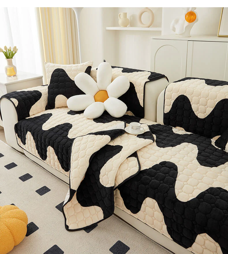 Milk Velvet Sofa Cover Furniture Non-slip Protection Couch Cover - Image 6