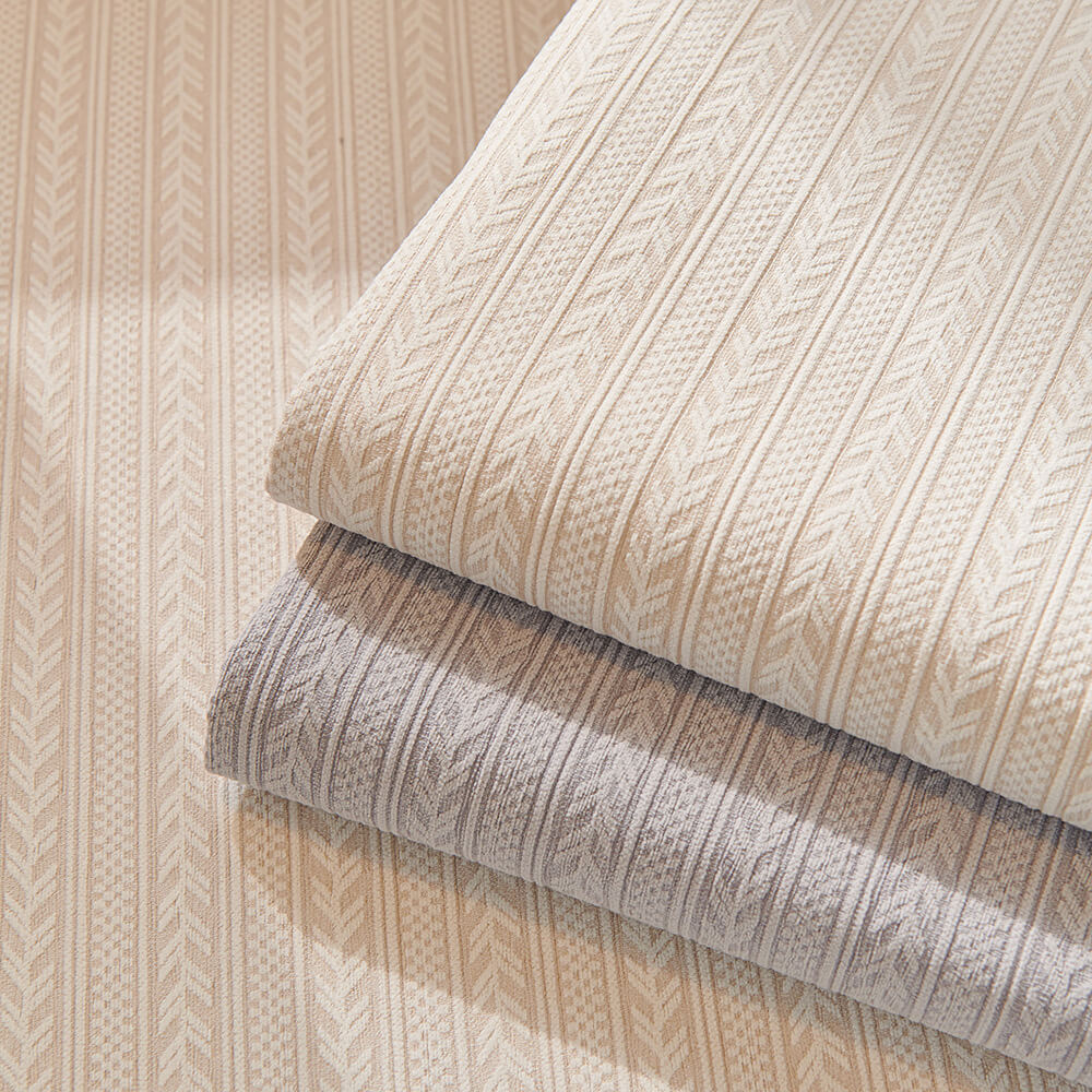 Minimalist Water-resistant Wheat Stripe Design Chenille Couch Cover - Image 6