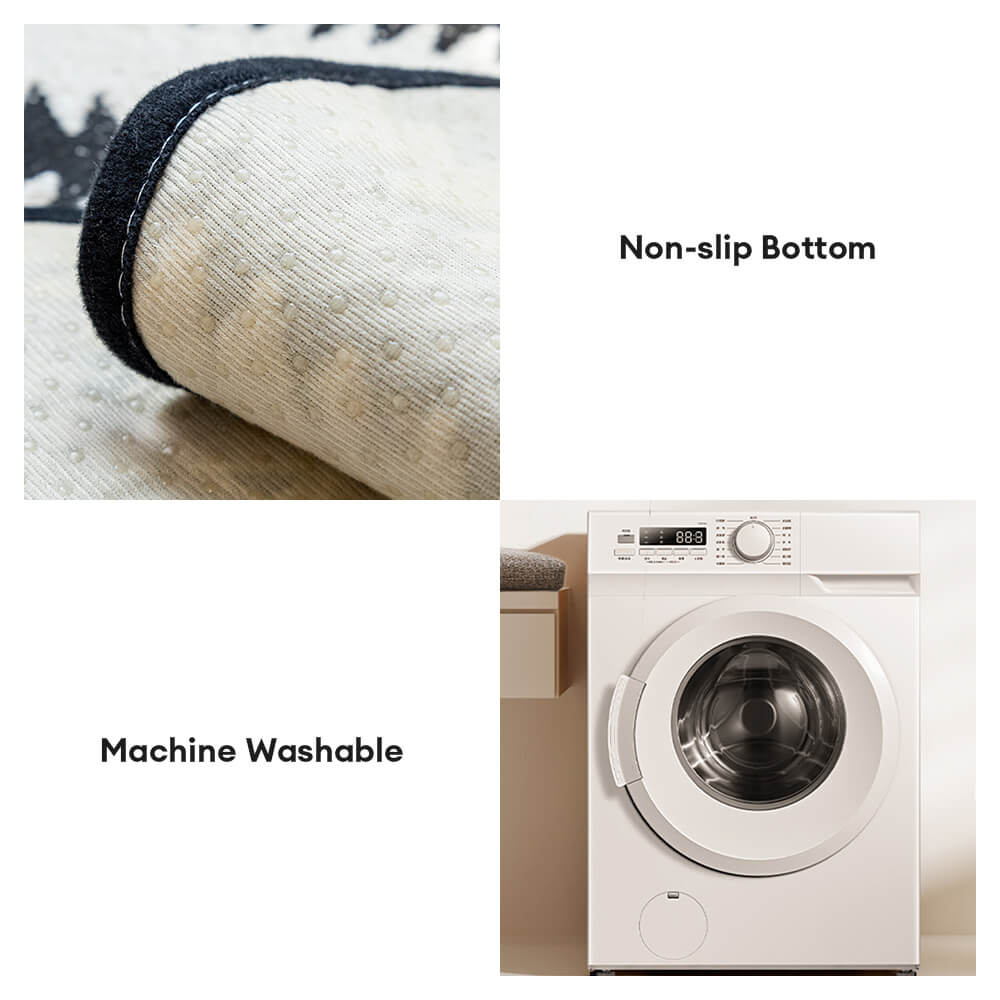 Modern Chevron Stripes Chenille Couch Cover with Wavy Edges - Image 7