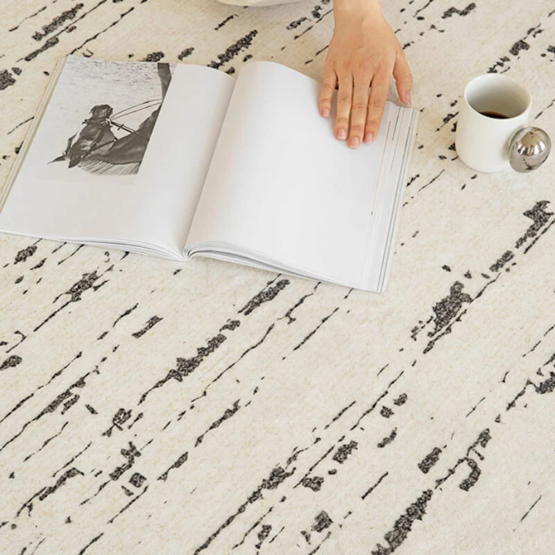 Modern Plush Faux Cashmere Area Living Room Decor Rug - Image 3