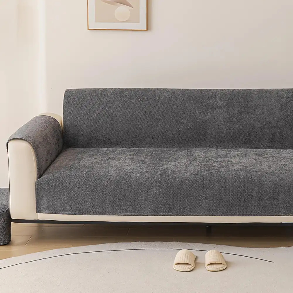 One-Piece Chenille Scratch-Resistant Durable Water-Repellent Non-Slip Couch Cover - Image 11