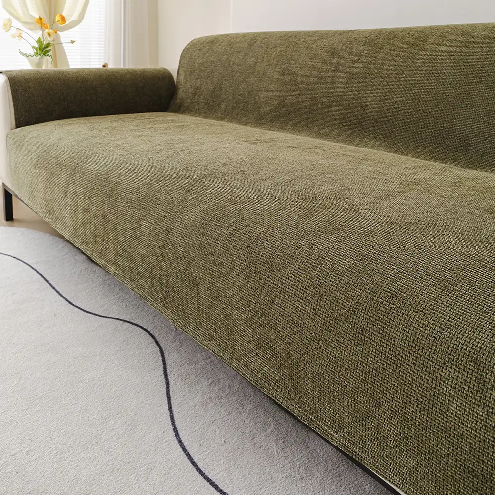 One-Piece Chenille Scratch-Resistant Durable Water-Repellent Non-Slip Couch Cover - Image 13